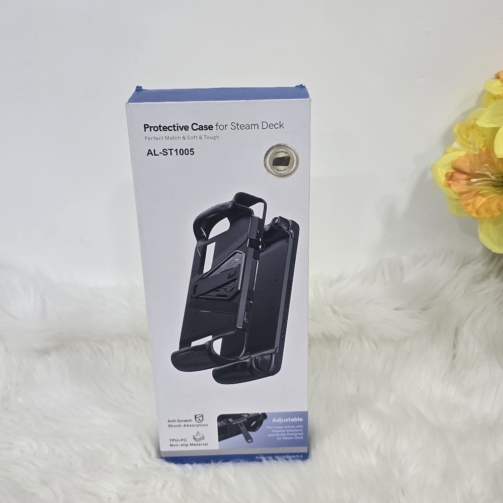 Standing Protective Case For Steam Deck Game and Screen protector new
